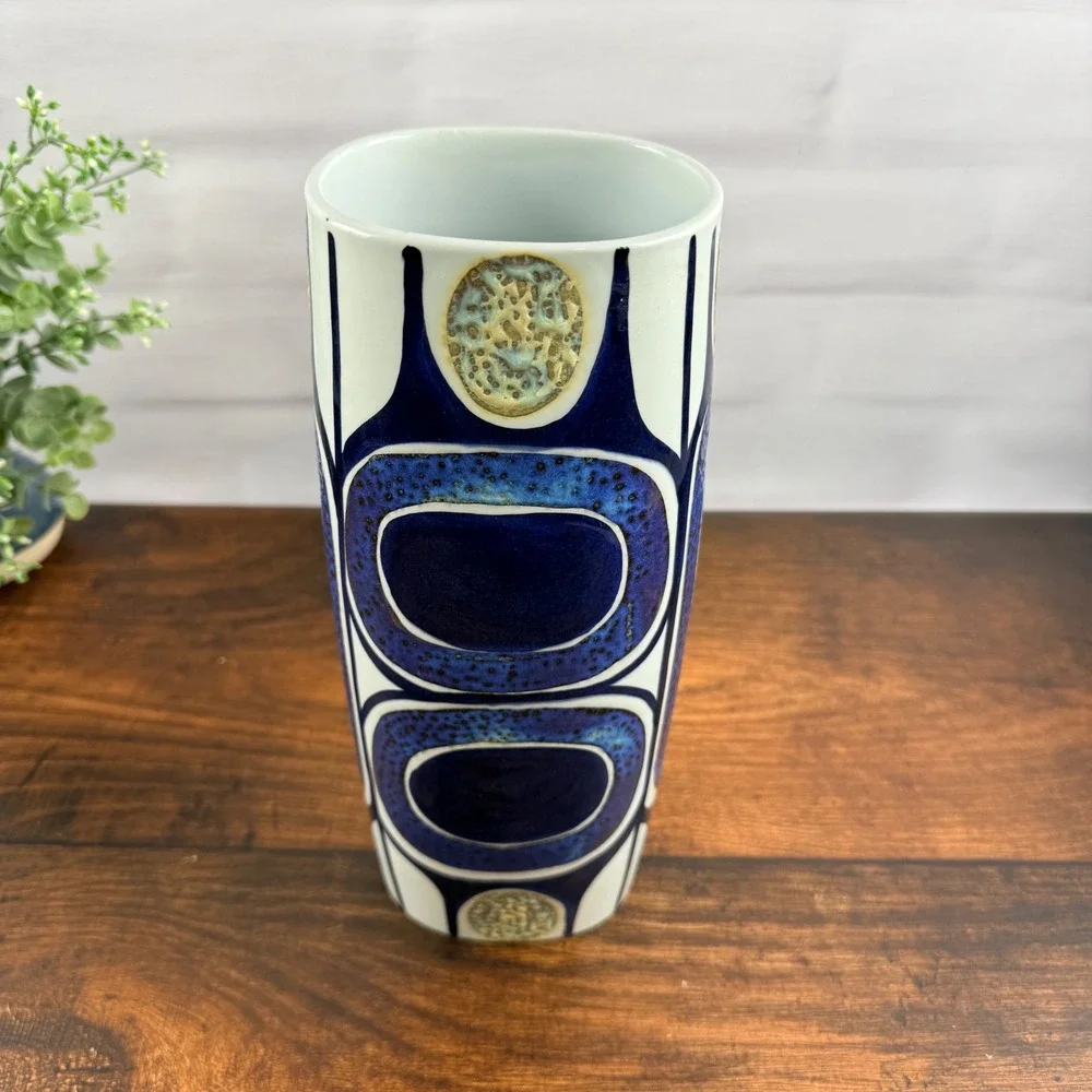 Royal Copenhagen Fajance Vase 450/3116 Inge-Lise Koefoed Danish Modern